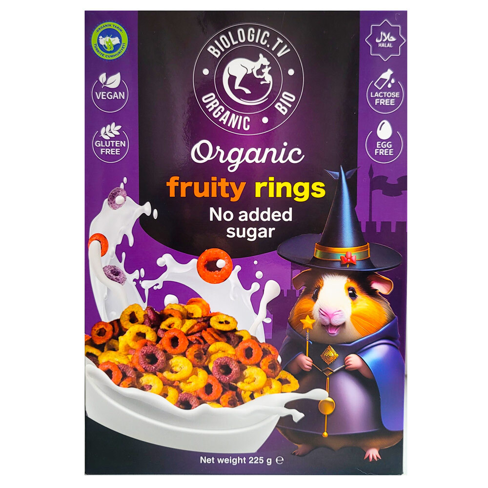 Фруктово-злаковые колечки fruity ring 200гр Фруктово-злаковые колечки fruity ring 200гр — изображение 1